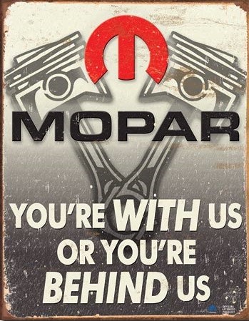 Posters Plechová cedule Mopar - Behind Us, (31,8 x 40,6 cm) Posters Plechová cedule Mopar - Behind Us, (31,8 x 40,6 cm)