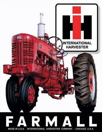 Posters Plechová cedule Farmall 401, (31,8 x 40,6 cm) Posters Plechová cedule Farmall 401, (31,8 x 40,6 cm)