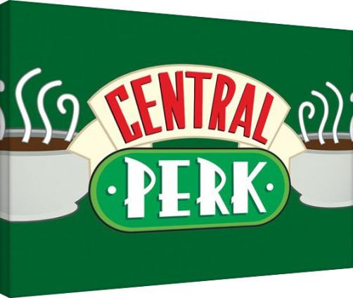 Posters Obraz na plátně Přátelé - Central Perk Crop Green, (80 x 60 cm) Posters Obraz na plátně Přátelé - Central Perk Crop Green, (80 x 60 cm)