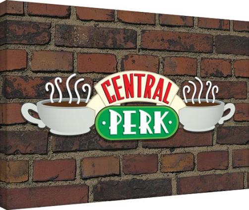 Posters Obraz na plátně Přátelé - Central Perk Brick, (80 x 60 cm) Posters Obraz na plátně Přátelé - Central Perk Brick, (80 x 60 cm)