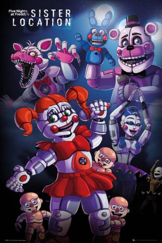 Posters Plakát, Obraz - Five Nights At Freddys's - Sister Location Group, (61 x 91,5 cm) Posters Plakát, Obraz - Five Nights At Freddys's - Sister Location Group, (61 x 91,5 cm)