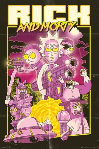 Posters Plakát, Obraz - Rick and Morty - Action Movie, (61 x 91,5 cm) Posters Plakát, Obraz - Rick and Morty - Action Movie, (61 x 91,5 cm)