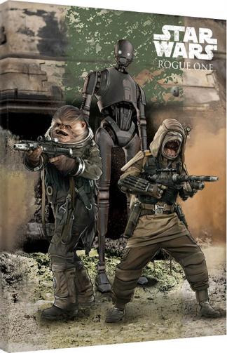 Posters Obraz na plátně Rogue One: Star Wars Story - Pao, Bistan & K-2S0, (60 x 80 cm) Posters Obraz na plátně Rogue One: Star Wars Story - Pao, Bistan & K-2S0, (60 x 80 cm)