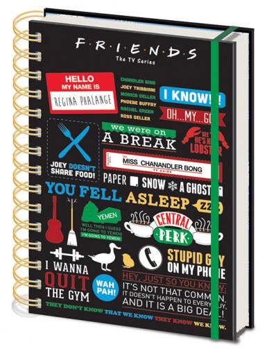 Posters Přátelé - Friends - Infographic Zápisník Posters Přátelé - Friends - Infographic Zápisník