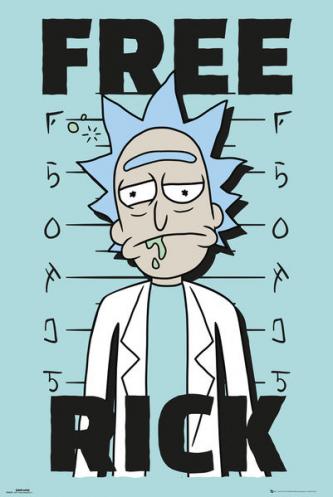 Posters Plakát, Obraz - Rick And Morty - Free Rick, (61 x 91,5 cm) Posters Plakát, Obraz - Rick And Morty - Free Rick, (61 x 91,5 cm)