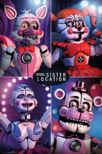 Posters Plakát, Obraz - Five Nights at Freddy's - Sister Location Quad, (61 x 91,5 cm) Posters Plakát, Obraz - Five Nights at Freddy's - Sister Location Quad, (61 x 91,5 cm)