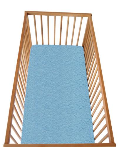 Cosing Dětské prostěradlo s gumou modré 120x60 cm Cosing Dětské prostěradlo s gumou modré 120x60 cm