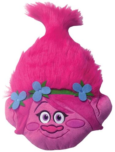 CTI Dětský 3D polštář Trollové - Poppy, 33x54 cm - růžový CTI Dětský 3D polštář Trollové - Poppy, 33x54 cm - růžový