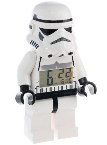 LEGO® Watch & Clock Dětské hodiny s budíkem Star Wars Stormtrooper LEGO® Watch & Clock Dětské hodiny s budíkem Star Wars Stormtrooper