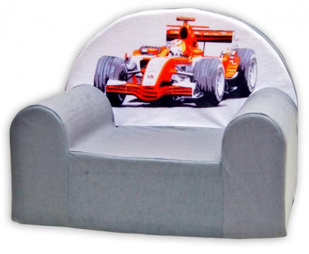 Baby Nellys Dětské křesílko Formule v šedé Baby Nellys Dětské křesílko Formule v šedé