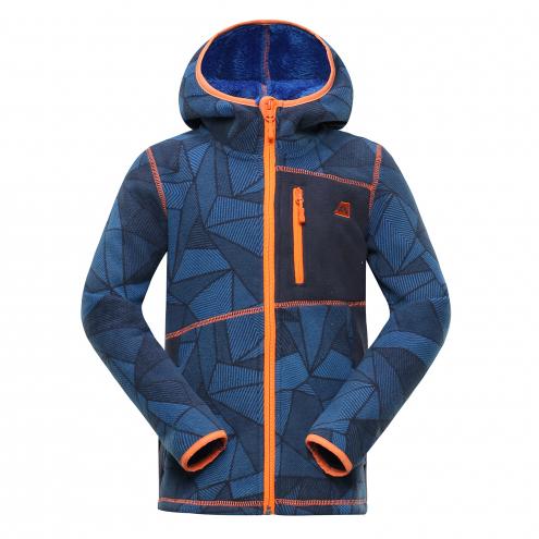 ALPINE PRO Chlapecká mikina Manlio - modrá ALPINE PRO Chlapecká mikina Manlio - modrá