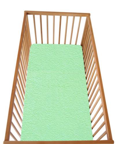 Cosing Dětské prostěradlo s gumou zelené 120x60 cm Cosing Dětské prostěradlo s gumou zelené 120x60 cm