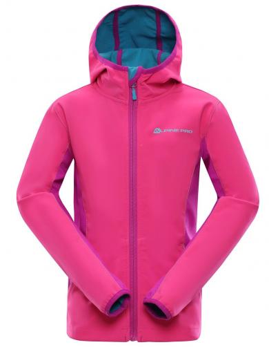 ALPINE PRO Dívčí softshellová bunda Nootko - růžová ALPINE PRO Dívčí softshellová bunda Nootko - růžová
