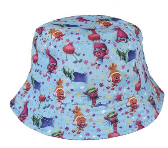 Disney Brand Dívčí klobouček Trollové - modrý Disney Brand Dívčí klobouček Trollové - modrý