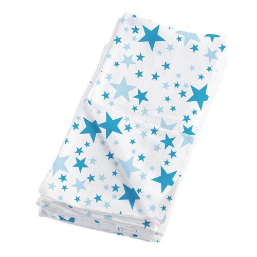 Bambinomio Zavinovací univerzální plena 2 kusy, Blue Stars Bambinomio Zavinovací univerzální plena 2 kusy, Blue Stars
