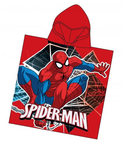 Disney by Arnetta Plážové pončo/osuška Spiderman - červené Disney by Arnetta Plážové pončo/osuška Spiderman - červené