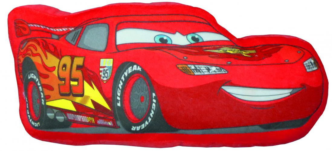 CTI Dětský 3D polštář Cars, 49x24 cm - červený CTI Dětský 3D polštář Cars, 49x24 cm - červený