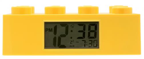 LEGO® Watch & Clock Dětské hodiny s budíkem Brick - žluté LEGO® Watch & Clock Dětské hodiny s budíkem Brick - žluté