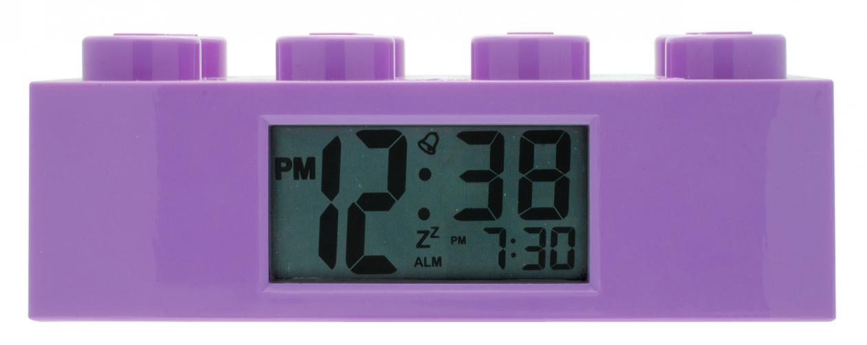 LEGO® Watch & Clock Dětské hodiny s budíkem Friends - fialové LEGO® Watch & Clock Dětské hodiny s budíkem Friends - fialové