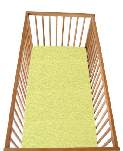 Cosing Dětské prostěradlo s gumou žluté 120x60 cm Cosing Dětské prostěradlo s gumou žluté 120x60 cm