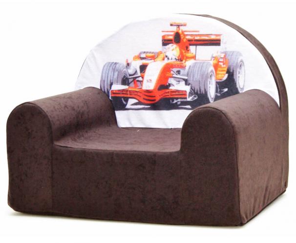 Baby Nellys Dětské křesílko Formule I v hnědé Baby Nellys Dětské křesílko Formule I v hnědé
