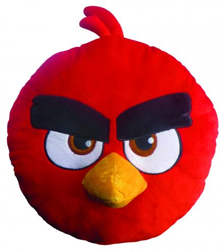 CTI Dětský 3D polštář Angry Birds - Ruďák, 36 cm CTI Dětský 3D polštář Angry Birds - Ruďák, 36 cm
