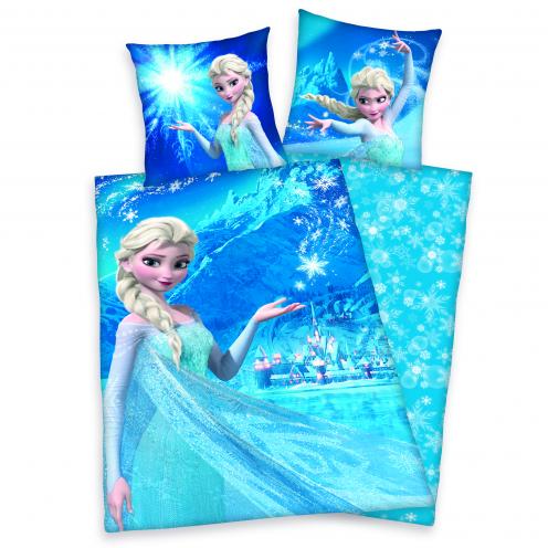 Herding Dětské oboustranné flanelové povlečení Frozen - Elsa, 140x200 cm/70x90 cm Herding Dětské oboustranné flanelové povlečení Frozen - Elsa, 140x200 cm/70x90 cm