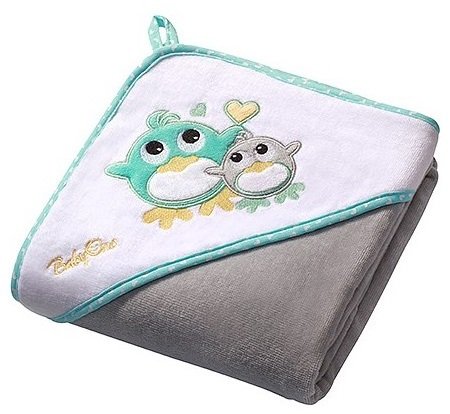 BabyOno Osuška s kapucí Velour100x100 - Šedá BabyOno Osuška s kapucí Velour100x100 - Šedá