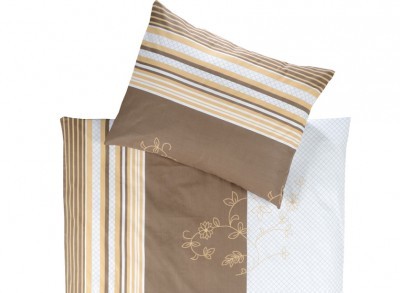 XPOSE ® Bavlněné povlečení na dvě lůžka LEONTÝNA - hnědá 70X90, 140X200 XPOSE ® Bavlněné povlečení na dvě lůžka LEONTÝNA - hnědá 70X90, 140X200