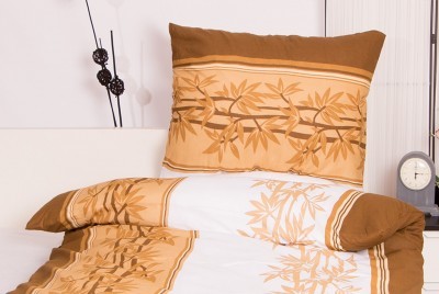 XPOSE ® Bavlněné povlečení na dvě lůžka ŠTĚPÁNKA - hnědá 70X90, 140X200 XPOSE ® Bavlněné povlečení na dvě lůžka ŠTĚPÁNKA - hnědá 70X90, 140X200