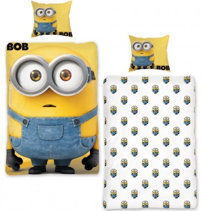 Faro Povlečení Mimoni Bob žluté bavlna 140x200 70x90 Faro Povlečení Mimoni Bob žluté bavlna 140x200 70x90