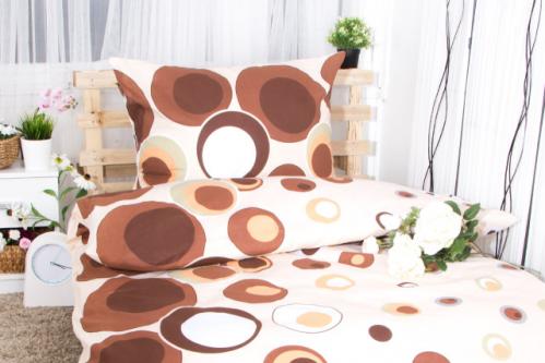 XPOSE ® Bavlněné povlečení na dvě lůžka ALICE - hnědá 140x200, 70x90 XPOSE ® Bavlněné povlečení na dvě lůžka ALICE - hnědá 140x200, 70x90
