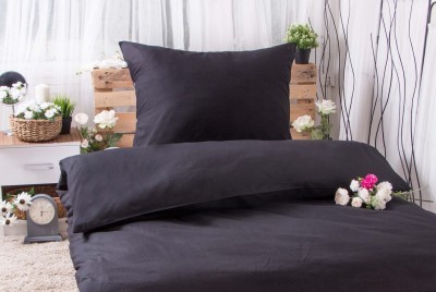 XPOSE ® Bavlněné povlečení na dvě lůžka MICHAELA - černá 140x200, 70x90 XPOSE ® Bavlněné povlečení na dvě lůžka MICHAELA - černá 140x200, 70x90