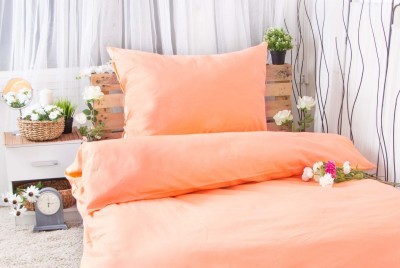 XPOSE ® Bavlněné povlečení na dvě lůžka MICHAELA - meruňková 140x200, 70x90 XPOSE ® Bavlněné povlečení na dvě lůžka MICHAELA - meruňková 140x200, 70x90