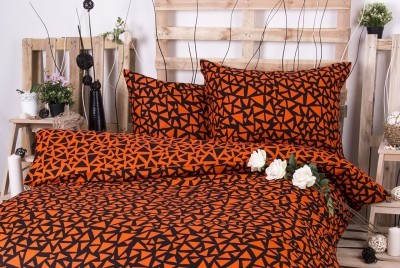 XPOSE ® Francouzské bavlněné povlečení XENIE DUO - oranžová 200x220, 70x90 XPOSE ® Francouzské bavlněné povlečení XENIE DUO - oranžová 200x220, 70x90