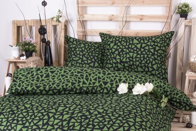 XPOSE ® Francouzské bavlněné povlečení XENIE DUO - zelená 200x220, 70x90 XPOSE ® Francouzské bavlněné povlečení XENIE DUO - zelená 200x220, 70x90