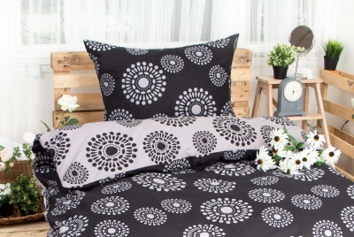 XPOSE ® Prodloužené bavlněné povlečení JANIS DUO EXCLUSIVE - černo šedá 140x220, 70x90 XPOSE ® Prodloužené bavlněné povlečení JANIS DUO EXCLUSIVE - černo šedá 140x220, 70x90