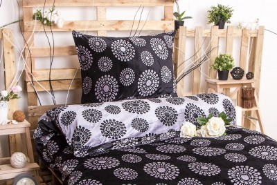 XPOSE ® Povlečení mikroflanel JANIS DUO - černošedá 140x200, 70x90 XPOSE ® Povlečení mikroflanel JANIS DUO - černošedá 140x200, 70x90
