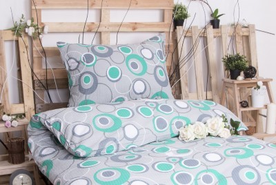 XPOSE ® Prodloužené krepové povlečení LADA - šedo zelená 140x220, 70x90 XPOSE ® Prodloužené krepové povlečení LADA - šedo zelená 140x220, 70x90