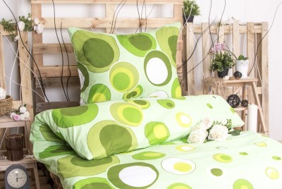 XPOSE ® Bavlněné povlečení na dvě lůžka ALICE - zelená 140x200, 70x90 XPOSE ® Bavlněné povlečení na dvě lůžka ALICE - zelená 140x200, 70x90