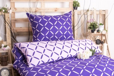 XPOSE ® Bavlněné povlečení KRISTÝNA DUO EXCLUSIVE - fialová 140x200, 70x90 XPOSE ® Bavlněné povlečení KRISTÝNA DUO EXCLUSIVE - fialová 140x200, 70x90