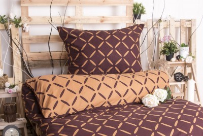 XPOSE ® Bavlněné povlečení KRISTÝNA DUO EXCLUSIVE - hnědá 140x200, 70x90 XPOSE ® Bavlněné povlečení KRISTÝNA DUO EXCLUSIVE - hnědá 140x200, 70x90