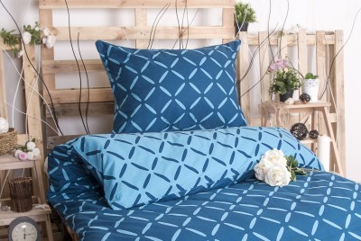 XPOSE ® XPOSE ® Bavlněné povlečení KRISTÝNA DUO EXCLUSIVE - modrá 140x200, 70x90 XPOSE ® XPOSE ® Bavlněné povlečení KRISTÝNA DUO EXCLUSIVE - modrá 140x200, 70x90