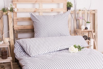 XPOSE ® Prodloužené bavlněné povlečení MARKÉTA EXCLUSIVE - bílo černá 140x220, 70x90 XPOSE ® Prodloužené bavlněné povlečení MARKÉTA EXCLUSIVE - bílo černá 140x220, 70x90