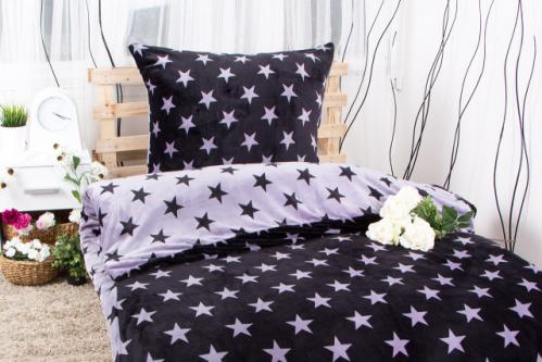 XPOSE ® Povlečení mikroflanel TARA DUO - černá 140x200, 70x90 XPOSE ® Povlečení mikroflanel TARA DUO - černá 140x200, 70x90