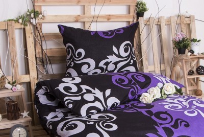 XPOSE ® Prodloužené bavlněné povlečení SABINA EXCLUSIVE - fialová 140x220, 70x90 XPOSE ® Prodloužené bavlněné povlečení SABINA EXCLUSIVE - fialová 140x220, 70x90
