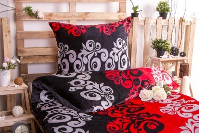 XPOSE ® Povlečení mikroflanel SABINA - červená 140x200, 70x90 XPOSE ® Povlečení mikroflanel SABINA - červená 140x200, 70x90