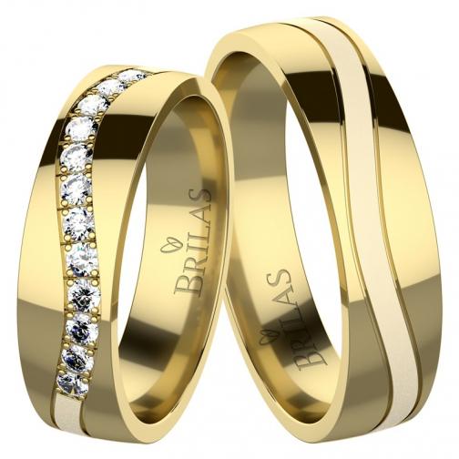 Adore Gold - snubní prsteny ze žlutého zlata Adore Gold - snubní prsteny ze žlutého zlata