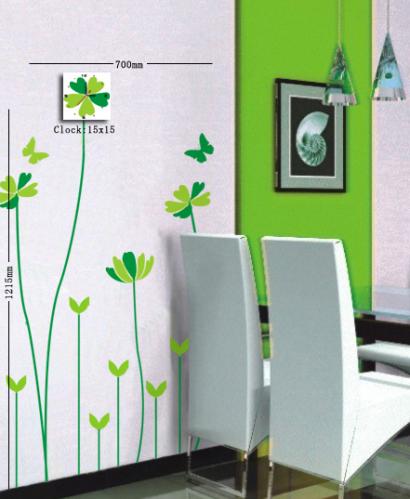 Nalepovací nástěnné hodiny - 15A020 Nalepovací nástěnné hodiny - 15A020