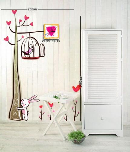 Nalepovací nástěnné hodiny - 15A028 Nalepovací nástěnné hodiny - 15A028